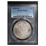 1878 8TF $1 PCGS MS63 Morgan Silver Dollar