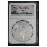 2013 $1 NGC MS70 First Release Silver Eagle