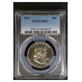 1961 50C PCGS PR67 Franklin Half Gem Proof