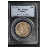 1937 S Boone 50c PCGS MS65 Classic Commem Half Dol