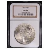 1922 $1 NGC MS64 Peace Dollar