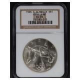 1996 D Olympics $1 NGC MS69 High Jump