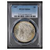 1887 $1 PCGS MS64 Morgan Dollar