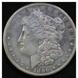 1896 S $1 Sharp VF details Morgan Dollar