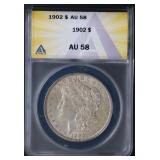 1902 $1 ANACS AU58 Morgan Dollar