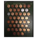 1940-1953 PDS mostly red Unc-BU Lincoln Cent Set!