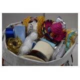 Assorted Crafting Items. Ribbon, Party Hats & More