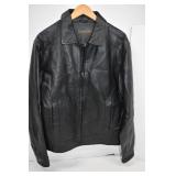 St. Johns Bay Black Leather Jacket Size S