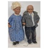 Cathay Collectibles Elderly Couple Ceramic Dolls