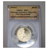 2019-D American Innovation Dollar  MS67  ANACS