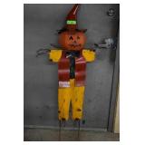 Halloween Metal Scarecrow Yard Art 53" High