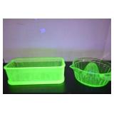 Vaseline/Uranium Glass (Read Notes!) Refrigerator