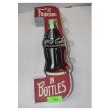 Double Sided Lighted Coca Cola Sign. Works