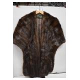 Genuine Mink Cape Green