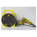 DeWalt Drill and Extension Cord w/Caddy - NOTE