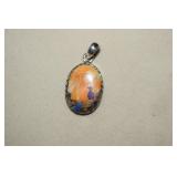 Sterling Spiney Oyster/Turquoise Pendant