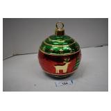 Christmas Ball Cookie Jar. No Chips or Cracks