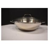 Kitchen Aid Wok Pan With Glass Lid-12.5"