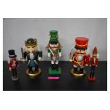 Five Soldier Nutcrackers