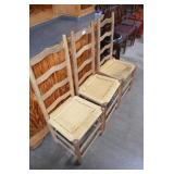 Oak and Wicker Chairs