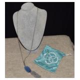 Kendra Scott Rayne w/ Blue Stone & Bag