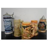 Assorted Vintage Steins,Avon,West Germany & More