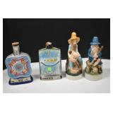 Four Collectible Liquor Bottles