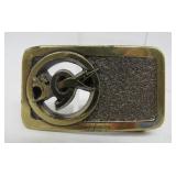 1983 Union Carbide Brass Belt Buckle