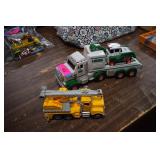 Hess Tractor Trailer w/Loader & Battat Crane Truck