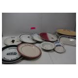 Collection Of Various Restaurant Plates & Platters