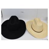 Two Western Style Hats