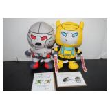 Two Plush, Toy Factory Transformers With Tags