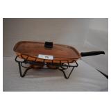 Vintage Copper Clad Culinox Double Burner Flambe