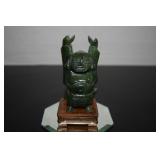 Nephrite Solid Jade Buddha 4.5"