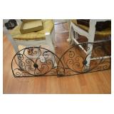 Pair of Metal Half Moon Wall Decor