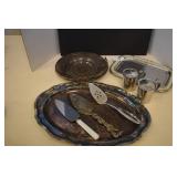 Collection of Silverplate & Chrome Serving Pieces