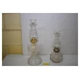 Two Vintage Oil Lamps