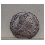 1774 Colonial Era Half Penny - Regal Issue