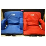 Two Folding Stadium Chairs