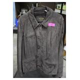 Ladies i.e. Relaxed Suede Leather Jacket Size XL