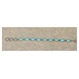 Sterling Turquoise Bracelet  21.01g