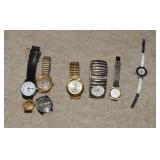 Four Timex, Gruen, Pierre Bideaux, Oleg Cassini &