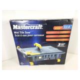 NEW Mastercraft 4 1/2-3.5A Wet Tile Saw in Box