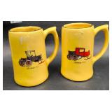 Two Vintage Bombardier Mugs