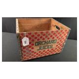 Orchard Juices Wood Crate