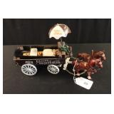 Cast Horse & Vegetable Wagon