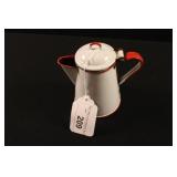 Mini Red & White Granite Cowboy Kettle