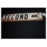 Second Ave Porcelain Sign SS