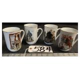 Norman Rockwell Cups