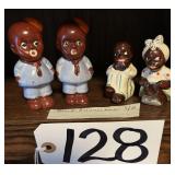 Black Americana Salt & Pepper Shakers